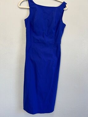 Express Bold Cobalt Midi Sheath Dress